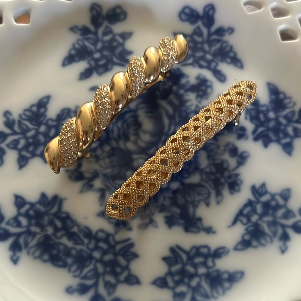 RARE Christian Dior Vintage Hair Barrettes